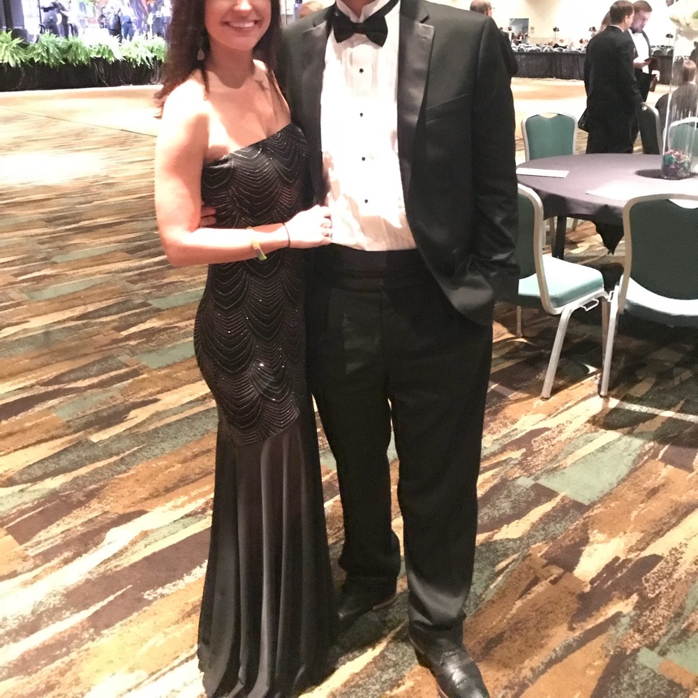 Black prom dress formal gown